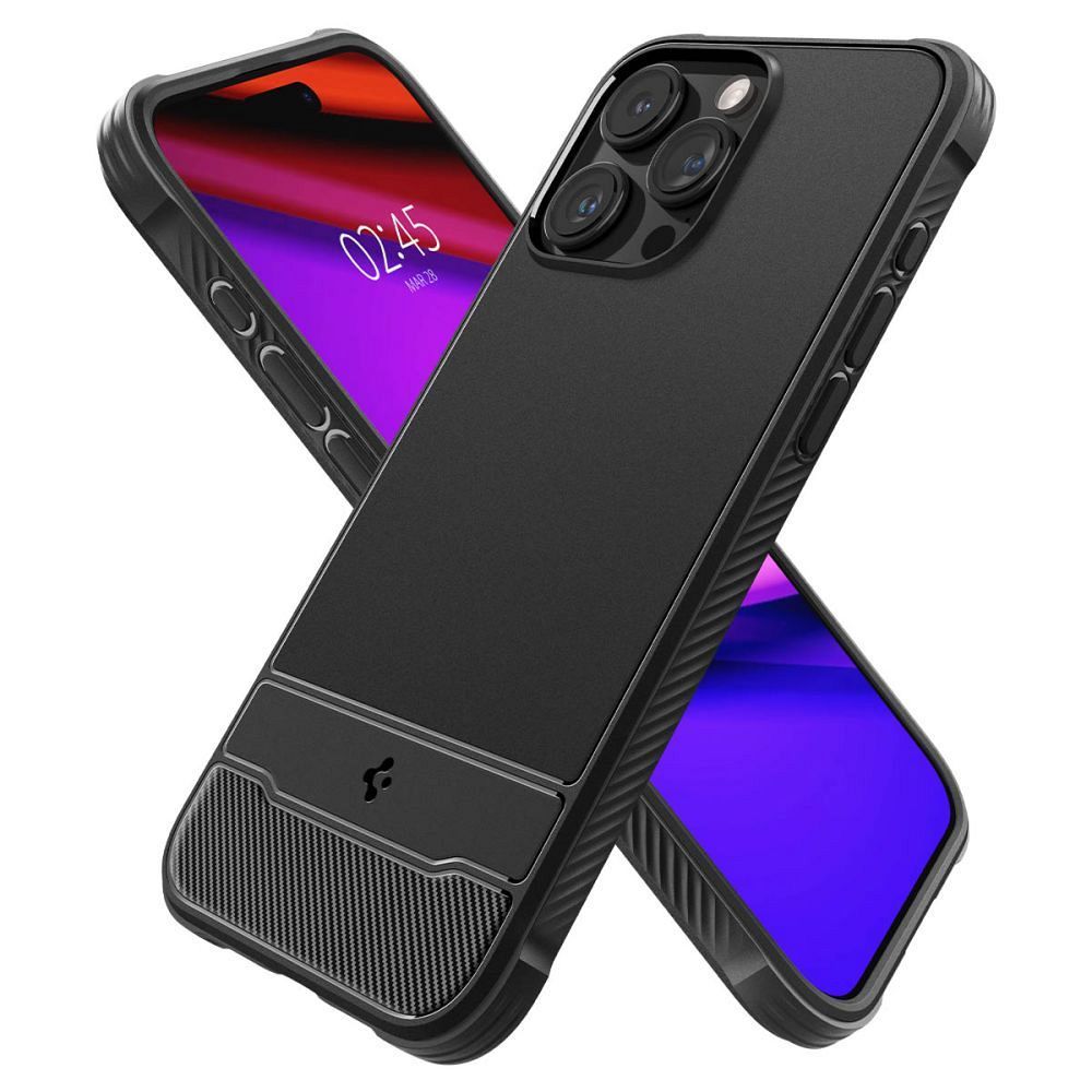 Husa Spigen Rugged Armor MAG Compatibila MagSafe pentru Iphone 15 Pro Max -Negru Mat - 3 | YEO